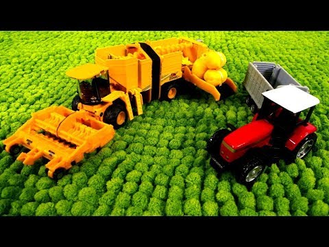 Tolle Spielzeugautos - Die Helfer Autos arbeiten auf dem Bauernhof