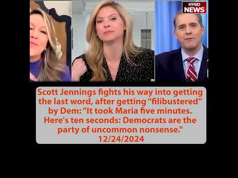 after getting “filibustered” by Dem, Jennings: “It took Maria five minutes. Here's 10 seconds: Dems=
