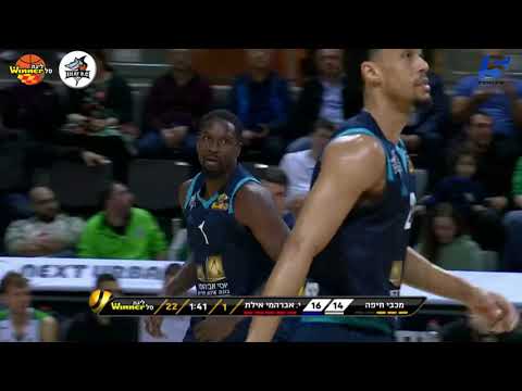 Roy Indik Points in Maccabi Hunter Hafia vs. Hapoel Eilat