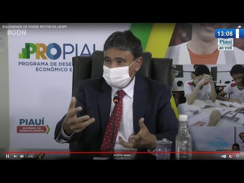 Evandro Alberto é empossado Reitor da UESPI em cerimí´nia no Palácio de Karnak 07 01 2021