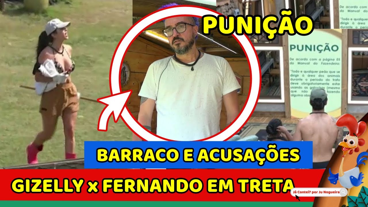 🔴TRETA!Gizelly e Fernando BRIGAM FEIO E SITUAÇÃO ACABA MAL; Punição DEIXA CLIMA TENSO | ao vivo