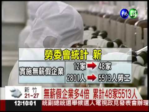 無薪假延燒 一星期增加到48家