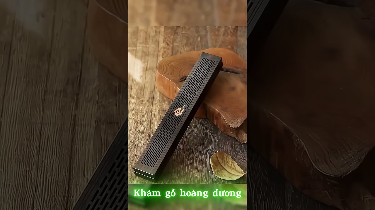 Khay Đốt Nhang Trầm Hương Không Tăm | Gỗ Mun Nguyên Khối