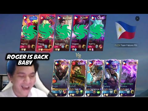 5 MAN TLPH MET TEAM FALCON PH IN A RANK GAME - INTENSE MATCH ROGER JUNGLE ?!. . .