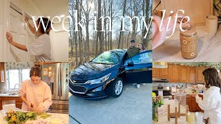 week in the life! | hair appointment, home projects, hosting / party prep, and we got a new car! 🚙