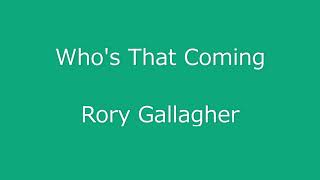 Who&#39;s That Coming     Rory Gallagher     guitar    tab     score