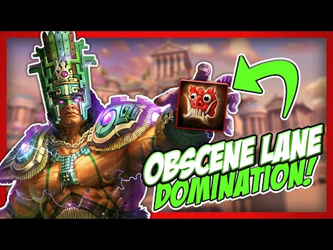 FIGHTERS MASK MAKES CHAAC BIGGEST SOLO LANE BULLY! - Smite Ranked Season 8 Chaac solo