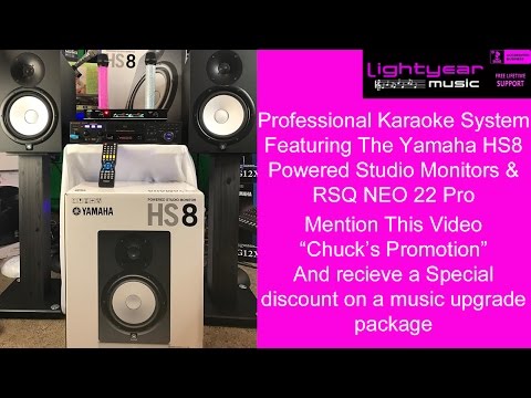 Professional Karaoke Machine with Yamaha HS8 Powered Studio Monitors | Lightyearmusic