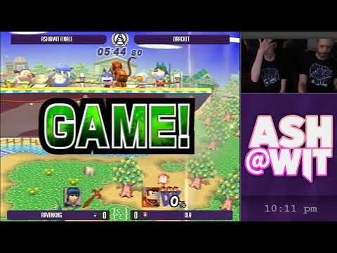 Ravenking (Marth) vs DLA (Diddy Kong) - ASH@WIT Finale Project M Bracket