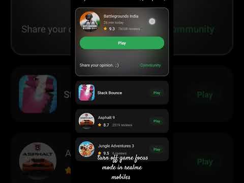 how to turn off game focus mode in REALME mobile   #bgmi #bgmimontage #realme #realmegt2 #pubgmobile