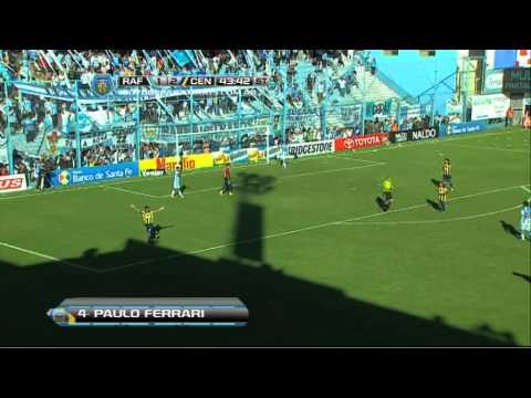 Gol de Ferrari. Rafaela 1 Central 3. Fecha 14. Torneo Final 2014. Fútbol Para Todos