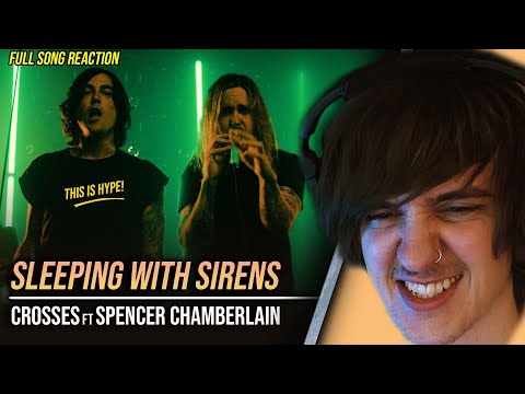 Best Sleeping With Sirens song in awhile! | Crosses ft Spencer Chamberlain Reactiob