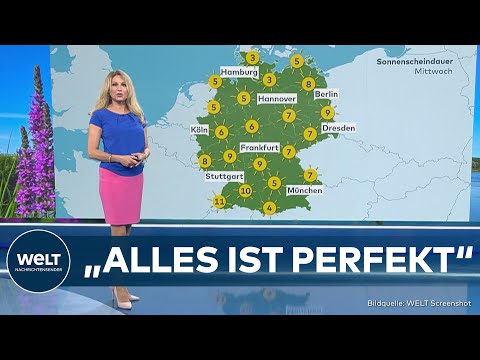 WETTER: „Angenehme Temperaturen“ | Hoch Frederick bringt viel Sonne aber weniger Hitze