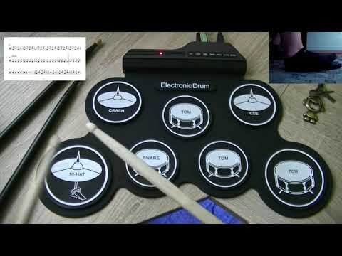 Uptown Funk - Electronic Drum pad cover with Tomplay (Beginner)