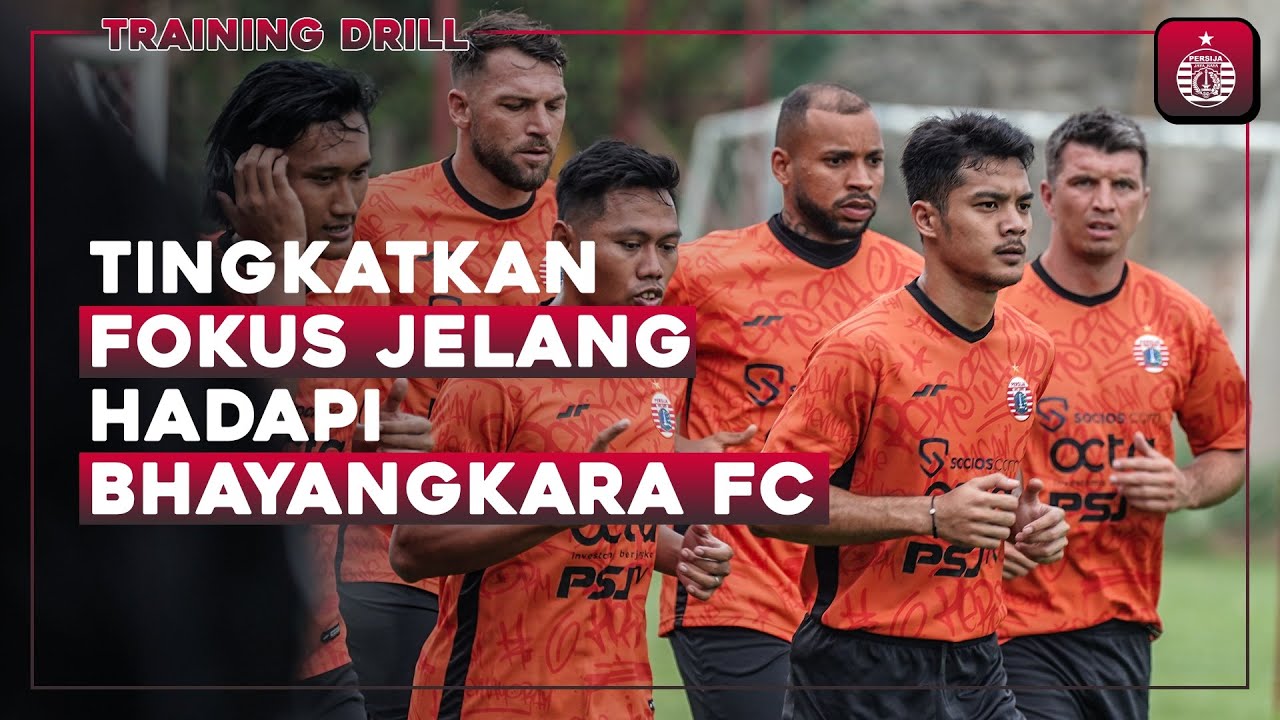 Persija Tingkatkan Fokus Jelang Hadapi Bhayangkara FC | Training Drill