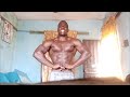 New Nigerian 19yo Bodybuilder James Sunday Flexing Big Lean Black Muscle
