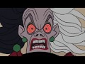 101 DALMATIANS CRUELLA DE VIL CRAZY DRIVING SCENE
