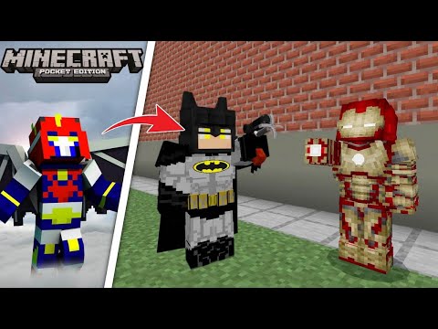 DaveFromPH -  BATMAN vs IRONMAN in Minecraft PE |  Who is Stronger?