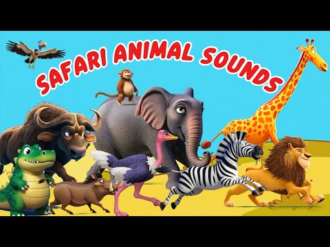 Safari Animal Sounds Song | Little Bunny Learns |Nursery Rhymes 0622