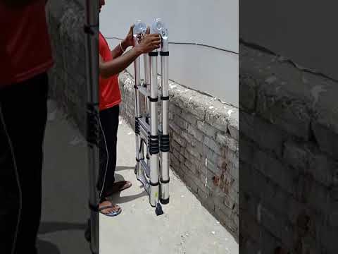 Double Extension A Type Telescopic Ladder