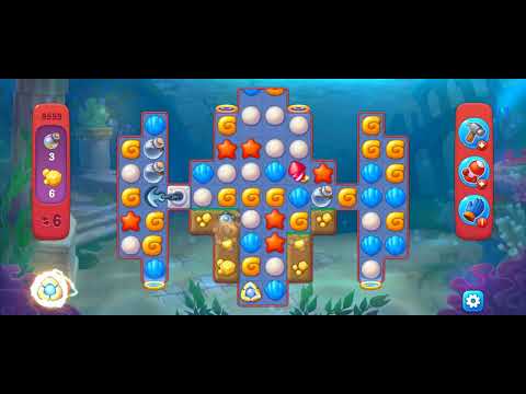 Fishdom Hard Level 9559 (with ingame lightning booster) @choraelmin