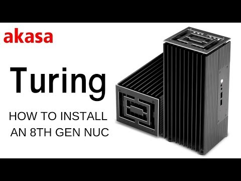 Akasa Turing Fanless obudowa UCFF (Intel NUC), OEM – juoda video