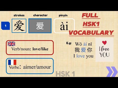 SERIOUS BEGINNERS: HSK 1 WORDS FULL