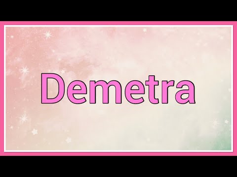 Demetra | Name Origin Variations