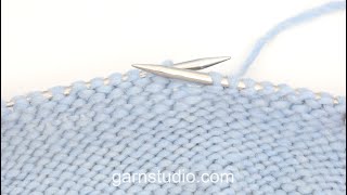 Video thumbnail for How to work purled stitches – UK / US knitting style