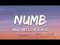 Marshmello, Khalid - Numb (Lyrics) Marshmello, Khalid - Numb (Lyrics)
