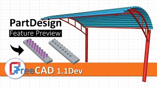 Upcoming FreeCAD 1.1 with new features (PartDesign feature preview, Search preferences & more)
