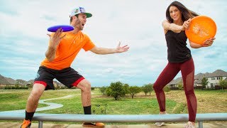 ADVANCED FRISBEE THROWS 2 (Epic Final Shot) | Brodie & Kelsey