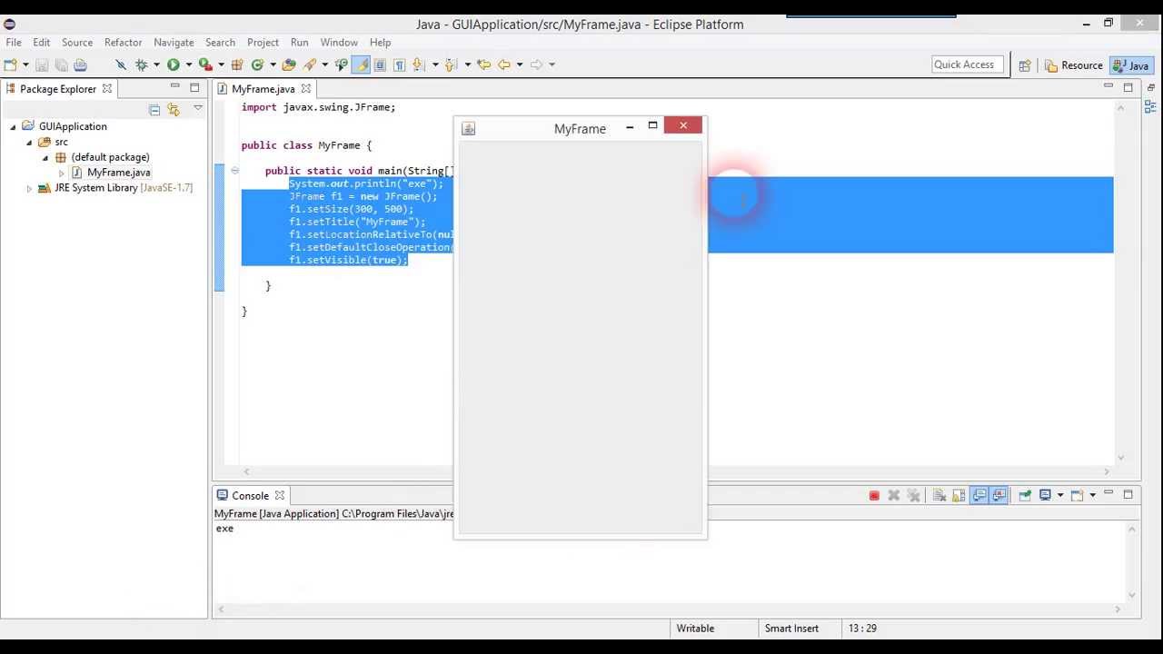 Java GUI tutorial1 (Sinhala)