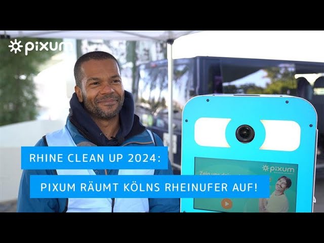 Pixum Mitarbeitende beim Rhine Cleanup Day 2024