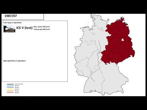 History of the German ICE network, every month