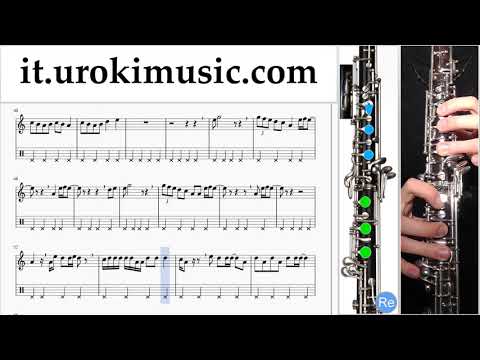 Corso di Oboe Dua Lipa - New Rules Tablature Tab Parte#2 um-i276
