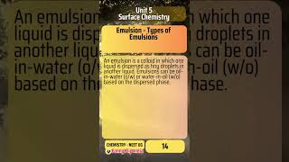 Emulsion - Types of Emulsions