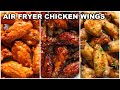 The Crispiest Air Fryer Chicken Wings Buffalo BBQ Lemon Pepper