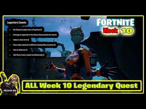 Fortnite All Week 10 Challenges Guide Legendary Quests