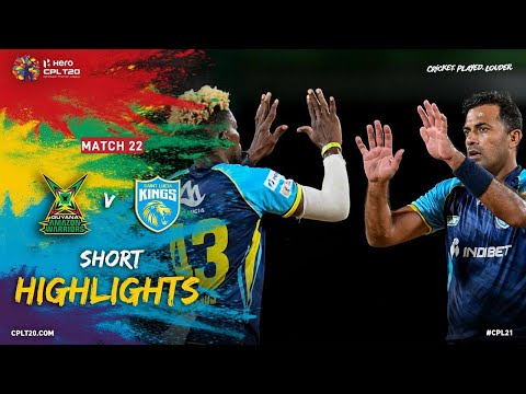 Highlights | Guyana Amazon Warriors vs St Lucia Kings | CPL 2021