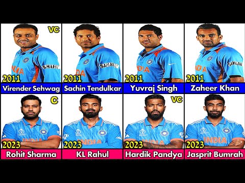 2011 vs 2023 World Cup Squad of India | Squad Comparison 🏏