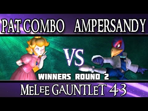 Melee Gauntlet 43 - Pat Combo (Peach) vs Ampersandy (Falco)