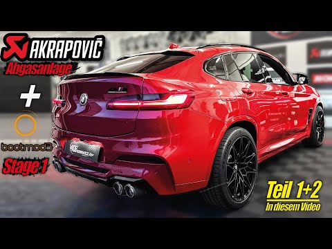 AKRAPOVIC ECE Slip-on Exhaust + #bootmod3 Tuning Software compatible with BMW X4 M Competition