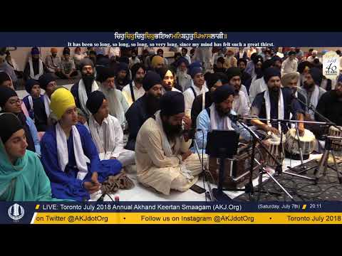 094 Toronto July 2018 - Saturday Evening - Bhai Simratpal Singh Jee Ludhiana