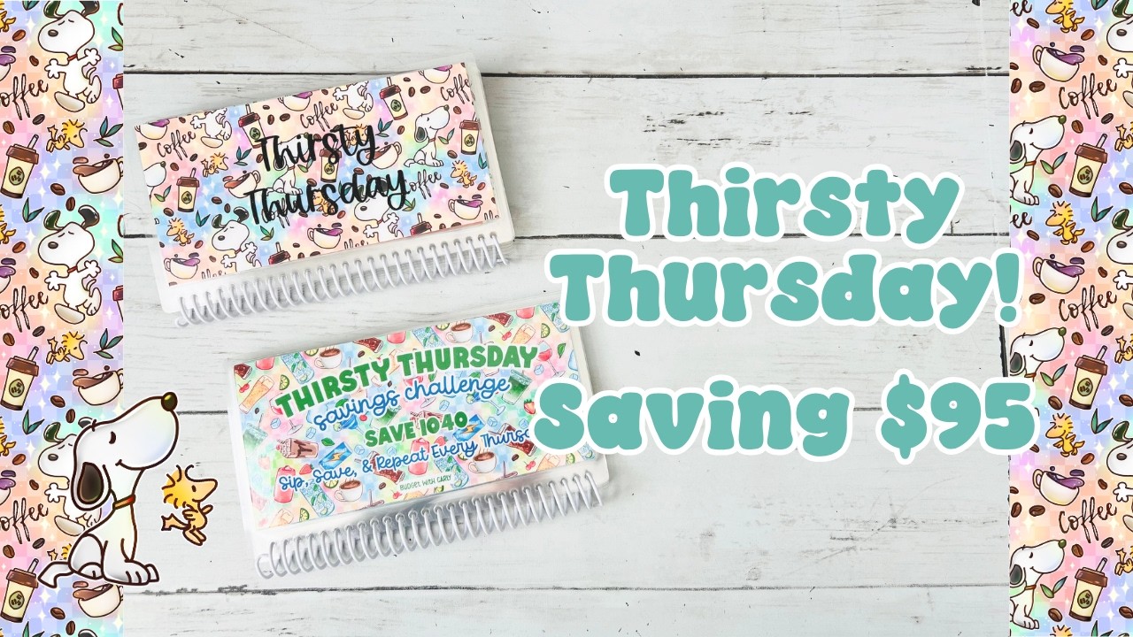 Thirsty Thursday Savings Challenges! | Cash Stuffing & Saving for Sinking Funds in a Fun Way!
