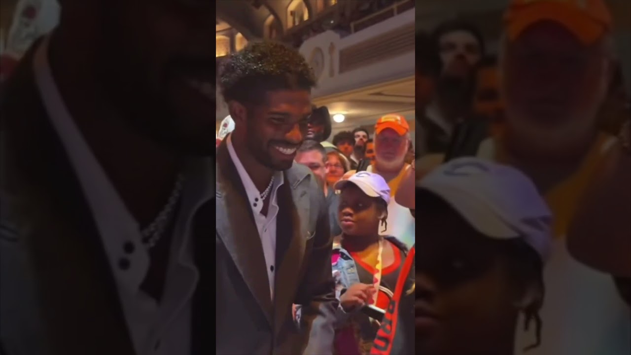 SHEDEUR SANDERS AT BROWNS DRAFT PARTY  ‼️ #wearelegendary #perfecttiming #viralvideo #viral #qb1