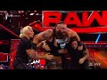 El Caos Estalló Entre El Campeón Universal Brock Lesnar Roman Reigns Braun Strowman Y Samoa Joe