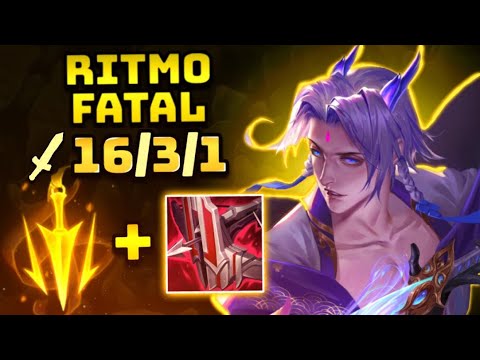ESSA RUNA FAZ YONE GANHAR QUALQUER LANE LVL 1! YONE SEM BOTA (RUSH ARCO ESCUD) ENTROU NO META DO TOP
