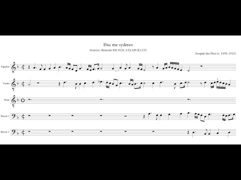 Josquin: Huc me sydereo a 5