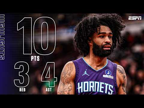HIGHLIGHTS from Coby White in Hornets debut against his former team | NBA on ESPN
